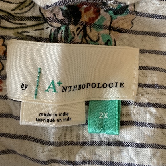 🌼ANTHROPOLOGIE PAJAMA TOP🌼 - Picture 4 of 5
